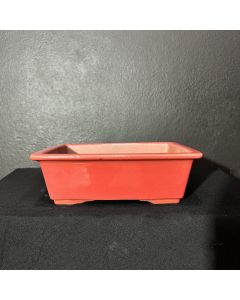 VASO RETANGULAR VERMELHO (21 X 17 X 7cm) 1