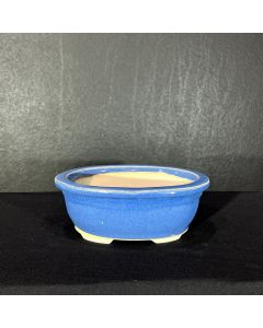 VASO OVAL AZUL (17X12X6cm) 1