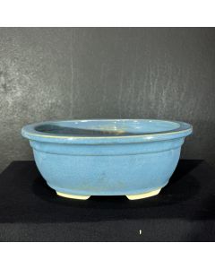 VASO OVAL AZUL (27X21X10cm) 1