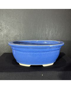 VASO OVAL AZUL (27X21X10cm) 1