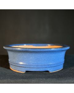VASO OVAL AZUL (20X17X6,5cm) 1