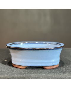 VASO OVAL AZUL (15X11,5X5cm) 1